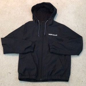 Vans Windbreaker Black Size Small